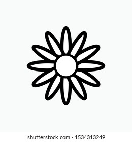 Flower Icon - Vector, Sign and Symbol for Design, Presentation, Website or Apps Elements.