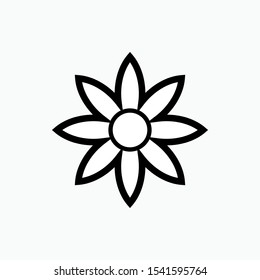Flower Icon - Vector, Sign and Symbol for Design, Presentation, Website or Apps Elements.