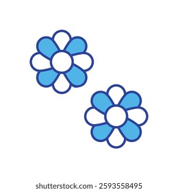 Flower icon vector stock illustration