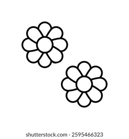 Flower icon vector stock illustration