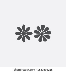flower icon vector, flower, sun flower, vector ilustration, flat style.