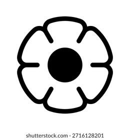 Ilustración de diseño de símbolo de Vector de icono de flor