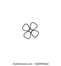 flower icon vector symbol illustration