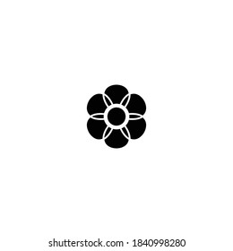 flower icon vector symbol illustration