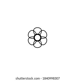 flower icon vector symbol illustration