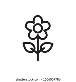 flower icon vector symbol template