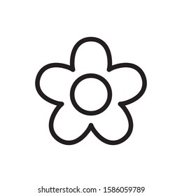 flower icon vector symbol template