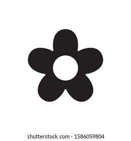 flower icon vector symbol template