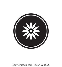 Blumensymbol, Vektorgrafik-Logo-Design