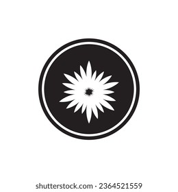 Blumensymbol, Vektorgrafik-Logo-Design