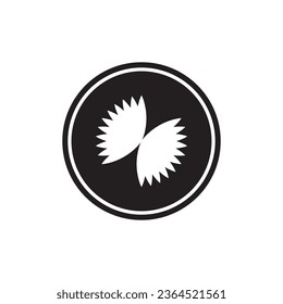 diseño del logotipo de la ilustración de la plantilla del vector de icono de flor