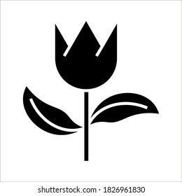 Flower icon vector trendy design template on white background eps 10