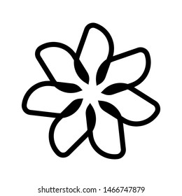 Flower icon., Flower icon vector, in trendy flat style isolated on white background. Flower icon image, Flower icon illustration. coloring book