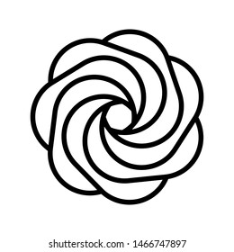 Flower icon., Flower icon vector, in trendy flat style isolated on white background. Flower icon image, Flower icon illustration. coloring book