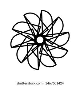 Flower icon., Flower icon vector, in trendy flat style isolated on white background. Flower icon image, Flower icon illustration. coloring book