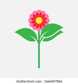 Icono de flor, vector de icono de flor, en estilo plano moderno aislado en segundo plano