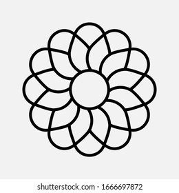 Flower icon., Flower icon vector, in trendy flat style isolated on background