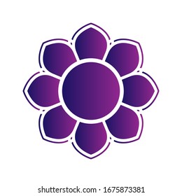 Icono de flor, Icono de flor vectorial, en estilo plano moderno aislado en fondo blanco. 