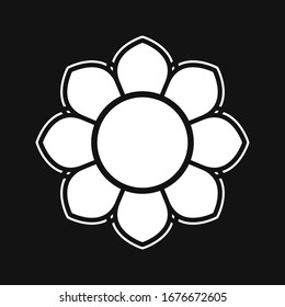 Flower icon., Flower icon vector, in trendy flat style isolated on white background. Flower icon image, Flower icon illustration.