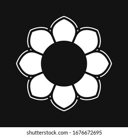 Flower icon., Flower icon vector, in trendy flat style isolated on white background. Flower icon image, Flower icon illustration.