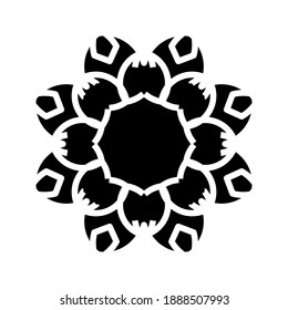 Flower icon. Flower icon vector, in trendy flat style isolated on white background. Flower icon image, Flower icon illustration