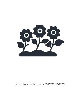flower icon. vector.Editable stroke.linear style sign for use web design,logo.Symbol illustration.