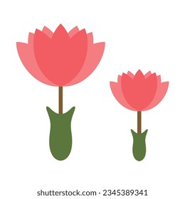 Flower icon vector,Flower Illustration Colorful Exotic Tropical