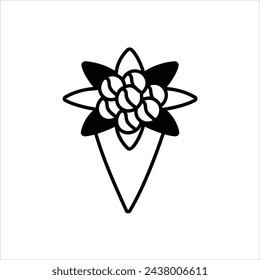 flower  icon with white background vector