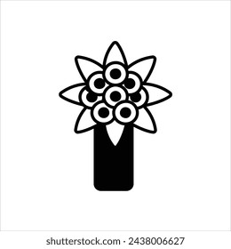 flower  icon with white background vector