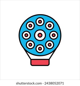 icono de la flor con vector de fondo blanco