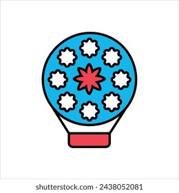 flower  icon with white background vector