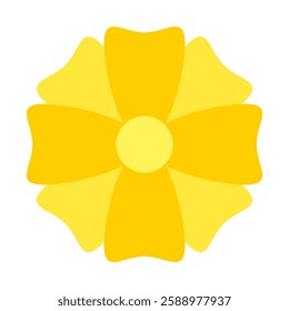 flower icon, yellow floral simple, emoji flower cute, flora sticker