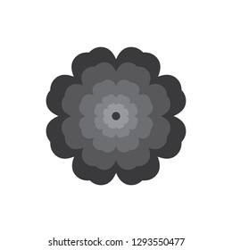 Flower icon,flat design illustration