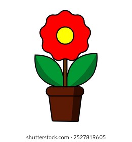 flower icon-flower flat design or symbol
