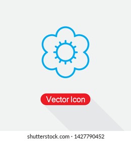 Flower Icon,Flower Petal Icon Vector Illustration Eps10