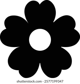 Flower icon.Flowers elements collection. Flower plant, floral garren icons collection. cute round flower plant nature, black colour shape icon,hand draw wreath. garden plants illustration collection.