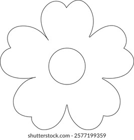 Flower icon.Flowers elements collection. Flower plant, floral garren icons collection. cute round flower plant nature, black colour shape icon,hand draw wreath. garden plants illustration collection.