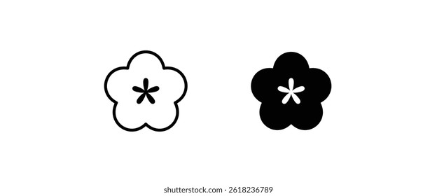 flower icons button, vector, sign, symbol, logo, illustration, editable stroke, flat design style isolated on white