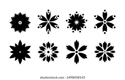 flower icons illustration. flower vector. flower simple plant vector