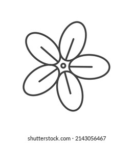 Flower icons isolated on a white background 8