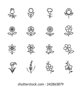 Flower Icons for Pattern