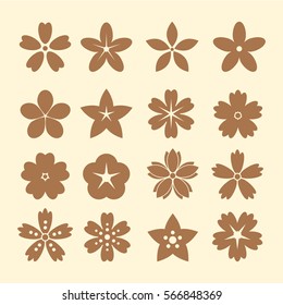 Flower Icons for Pattern