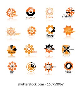 Flower Icons Set - Isolated On White Background - Vector Illustration, Graphic Design Editable For Your Design.
