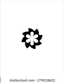 Blumensymbol, Vektorsymbol mit dem besten flachen Symbol.