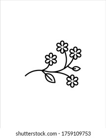icono de flor,icono de mejor línea vector.