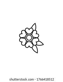 flower icon,vector best line icon.