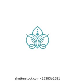 flower illusion icon vector design