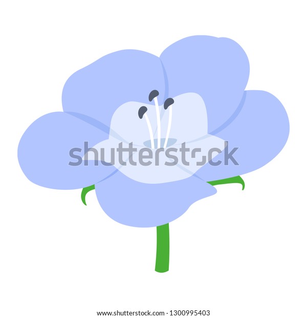 Flower Illustration Flower Blue Flowers Stock Vector Royalty Free 1300995403 Shutterstock 