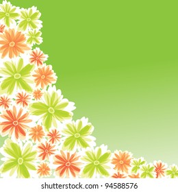 Flower illustration for card design. Vector illustration.