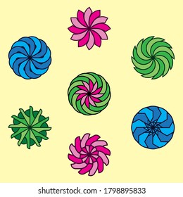 
flower illustration for decoration needs